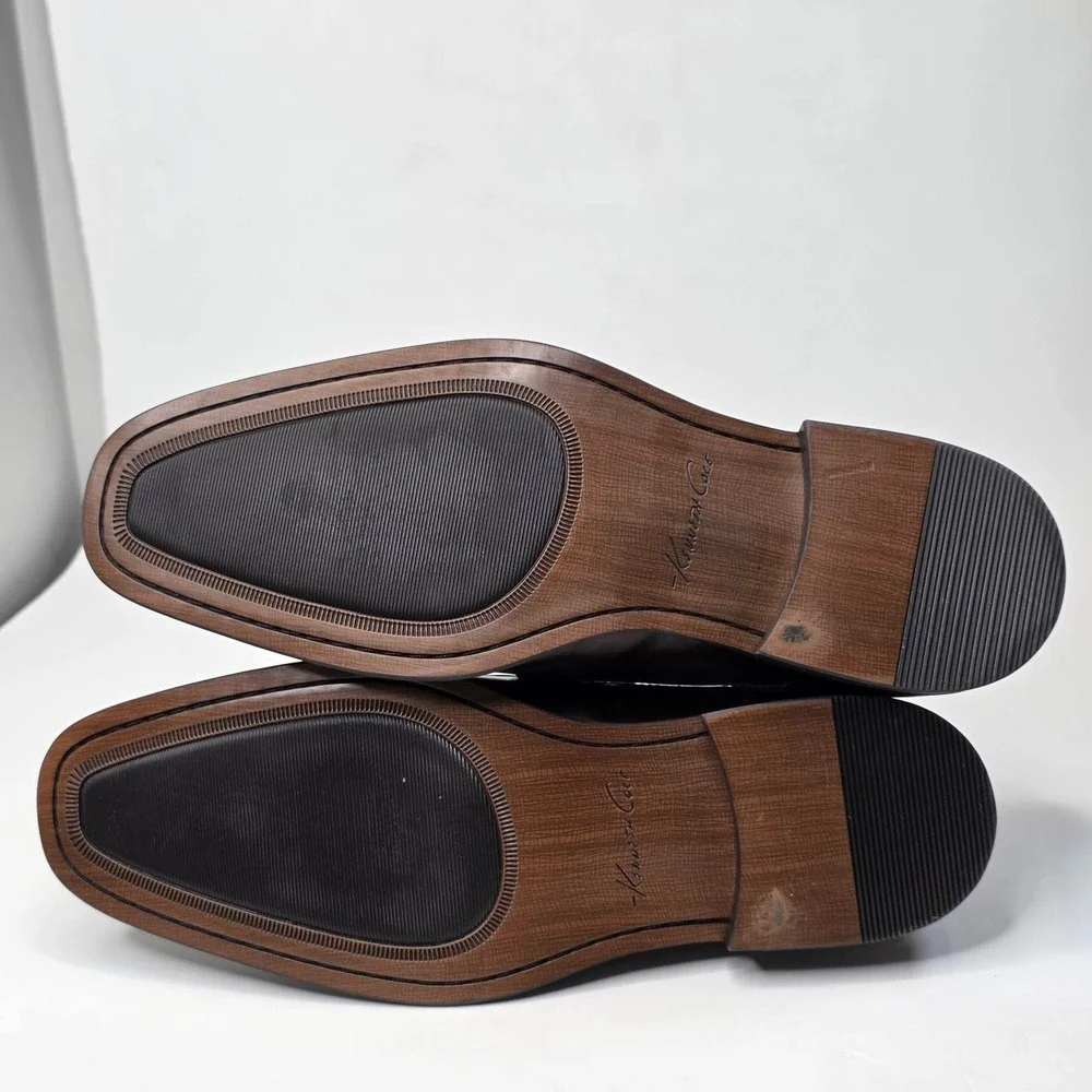 Kenneth Cole Reaction Dress Oxford Shoes Men's Size 9 Dark Brown Leather Classic